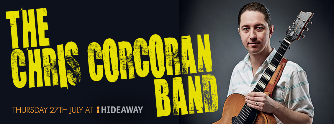 Finest swing and RnB guitarist Chris Corcoran with big band at Hideaway Jazz Club Streatham South London