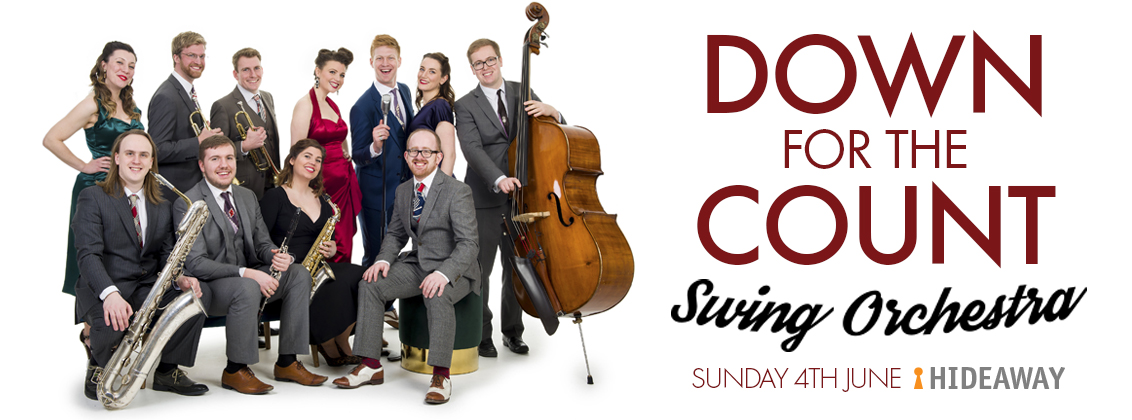 Sunday Lunch with Down For The Count Swing orchestra at Hideaway Jazz Club Streatham south London