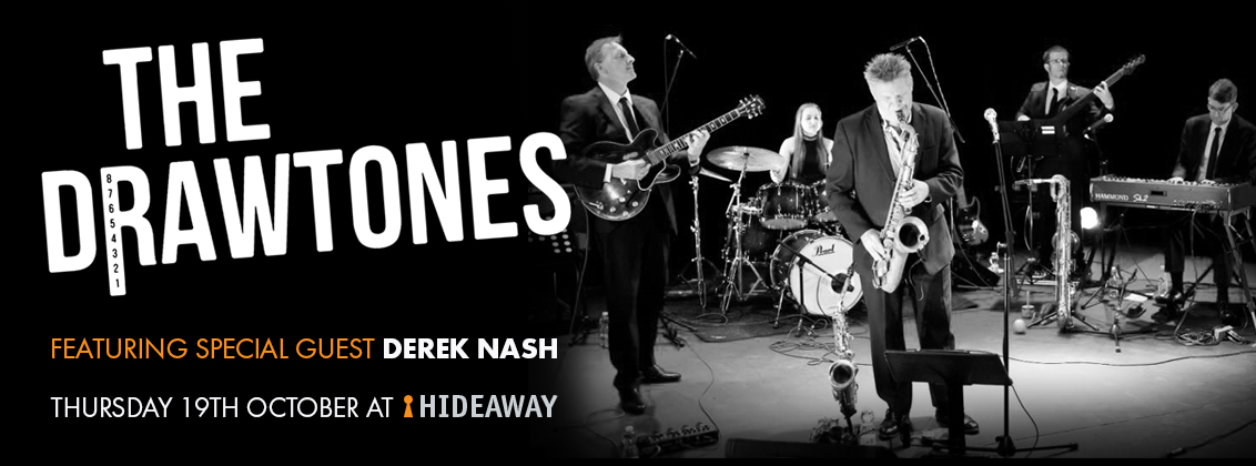 Hammond jazz and funk grooves from Derek Nash and The Drawtones at Hideaway Jazz Club Streatham South London