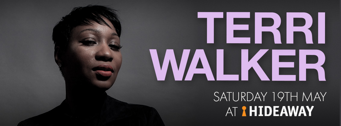 UK Soul artist Terri Walker makes her debut here at Hideaway Jazz Club, South London